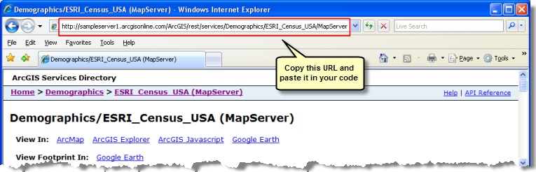 Copy the URL from the browser